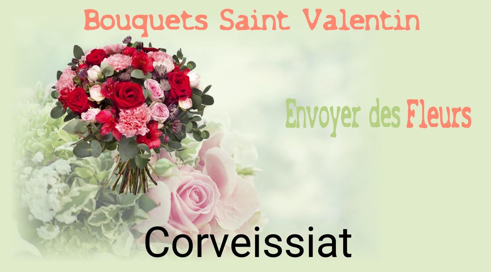 Roses de Saint-Valentin livrées à Corveissiat